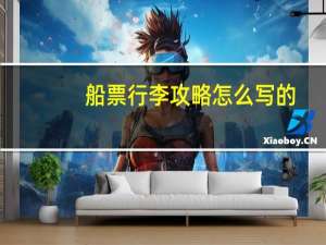 船票行李攻略怎么写的