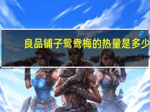 良品铺子鸳鸯梅的热量是多少