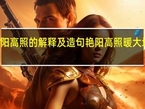 艳阳高照的解释及造句 艳阳高照暖大地解一肖