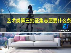 艺术类第三批征集志愿要什么条件