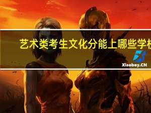 艺术类考生文化分能上哪些学校