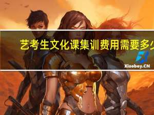 艺考生文化课集训费用需要多少