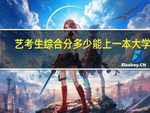 艺考生综合分多少能上一本大学啊