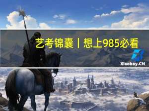 艺考锦囊丨想上985必看!29所美术生可报的985院校汇总