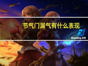 节气门漏气有什么表现