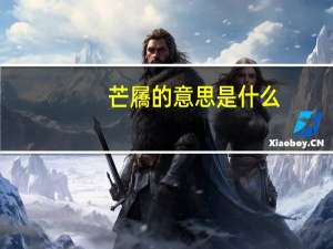 芒屩的意思是什么