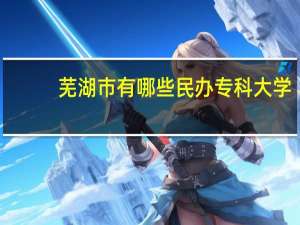 芜湖市有哪些民办专科大学