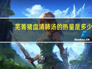 芜菁猪血清肺汤的热量是多少