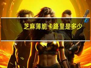 芝麻薄脆卡路里是多少