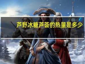 芦野冰糖芦荟的热量是多少