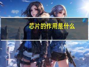 芯片的作用是什么