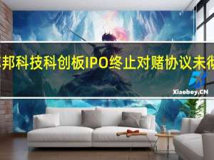 芯邦科技科创板IPO终止 对赌协议未彻底解除