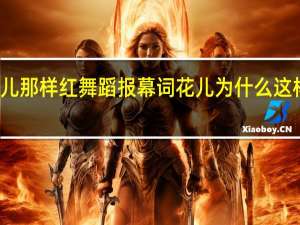 花儿那样红舞蹈报幕词 花儿为什么这样红舞蹈