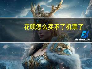 花呗怎么买不了机票了