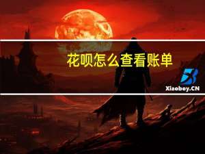 花呗怎么查看账单