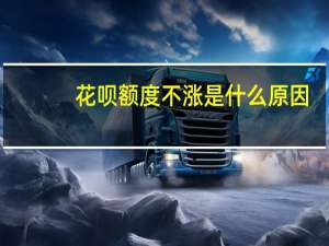 花呗额度不涨是什么原因