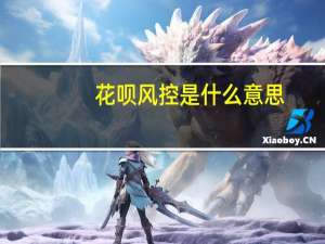 花呗风控是什么意思