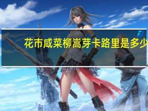 花市咸菜 柳嵩芽卡路里是多少