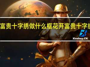 花开富贵十字绣做什么框 花开富贵十字绣成品价格