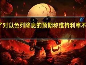 花旗改变了对以色列降息的预期称维持利率不变的可能性更大