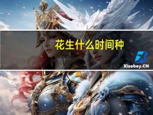 花生什么时间种
