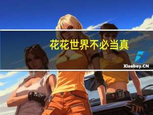 花花世界不必当真（花花世界不必认真）