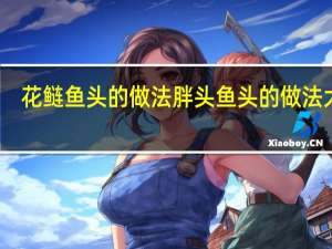 花鲢鱼头的做法 胖头鱼头的做法大全