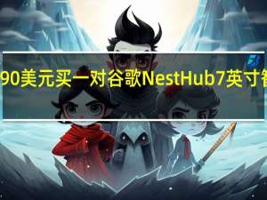花90美元买一对谷歌Nest Hub 7英寸智能屏幕