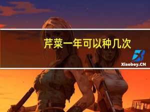 芹菜一年可以种几次