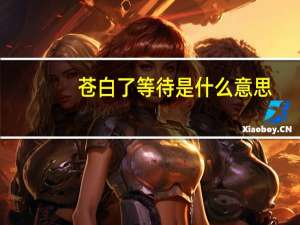 苍白了等待是什么意思（苍白了等待简介）