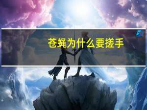 苍蝇为什么要搓手