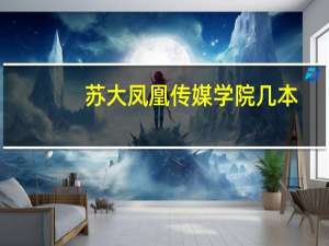 苏大凤凰传媒学院几本