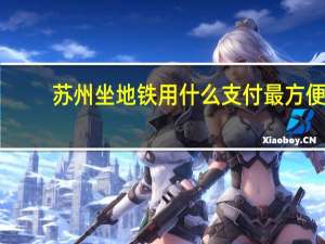 苏州坐地铁用什么支付最方便