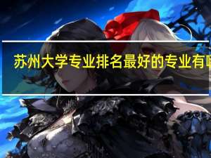 苏州大学专业排名最好的专业有哪些
