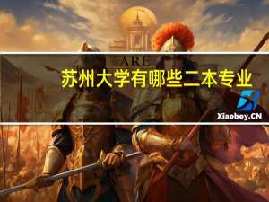 苏州大学有哪些二本专业