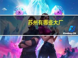 苏州有哪些大厂
