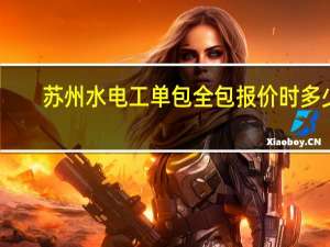 苏州水电工单包 全包报价时多少