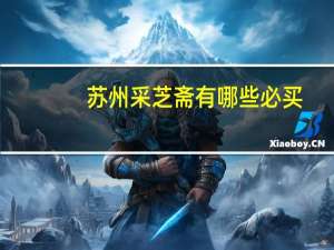 苏州采芝斋有哪些必买