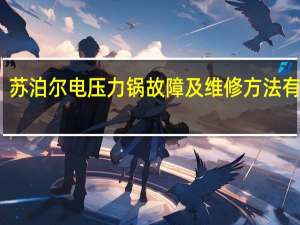 苏泊尔电压力锅故障及维修方法有哪些