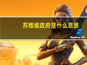 苏维埃政府是什么意思（苏维埃政府）