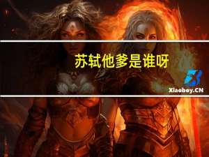 苏轼他爹是谁呀