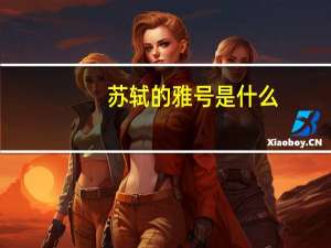 苏轼的雅号是什么