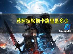 苏阿姨 松糕卡路里是多少