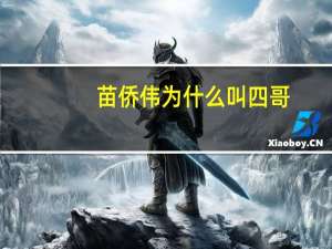 苗侨伟为什么叫四哥（为什么称苗侨伟为 ldquo 三哥 rdquo）