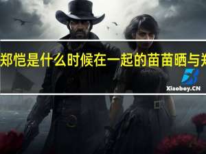 苗苗郑恺是什么时候在一起的 苗苗晒与郑恺出游照