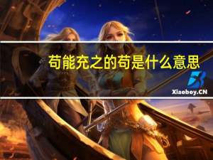苟能充之的苟是什么意思
