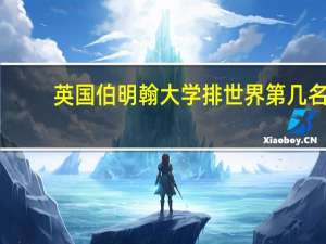 英国伯明翰大学排世界第几名