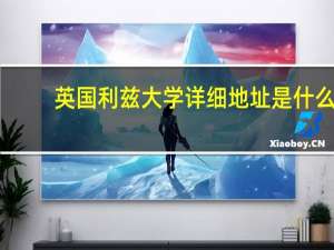 英国利兹大学 详细地址是什么