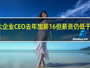 英国大企业CEO去年加薪16%但薪资仍低于疫情前峰值
