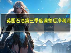 英国石油第三季度调整后净利润32.9亿美元预估40.5亿美元第三季度调整后每股收益0.1914美元预估0.24美元